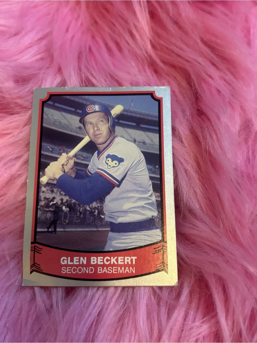 Glen Beckert Chicago Cubs Base Card - Vintage 1990s copy